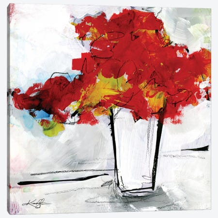 A Bouquet Of Flowers XXXVIII Canvas Print #KMS139} by Kathy Morton Stanion Canvas Wall Art