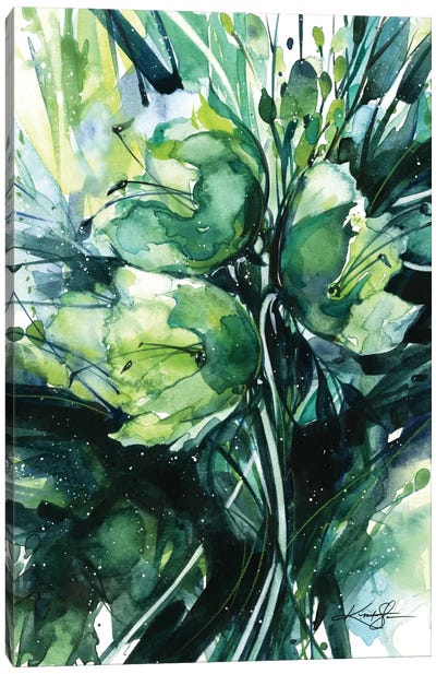 Green Bliss III Canvas Art Print - Kathy Morton Stanion