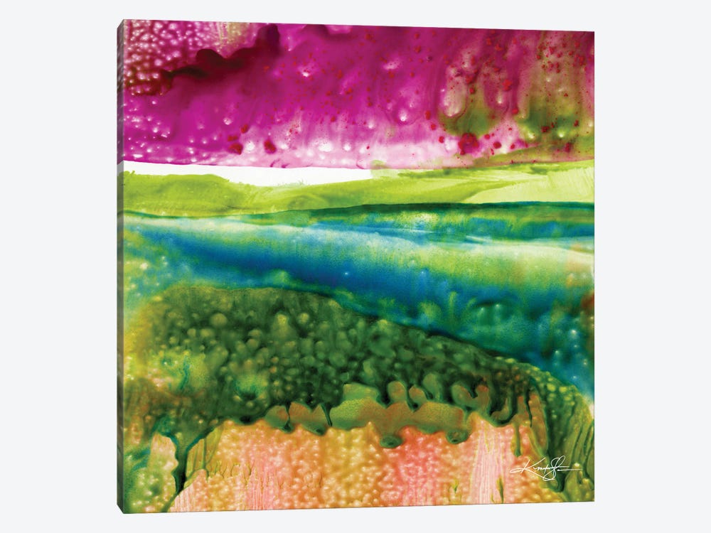 Encaustic Abstract XXII by Kathy Morton Stanion 1-piece Canvas Wall Art
