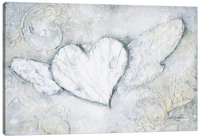Angel Heart Canvas Art Print - Shabby Chic Décor