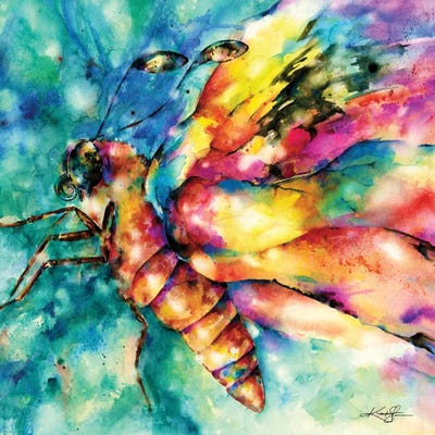 Butterfly II by Kathy Morton Stanion multi panel art