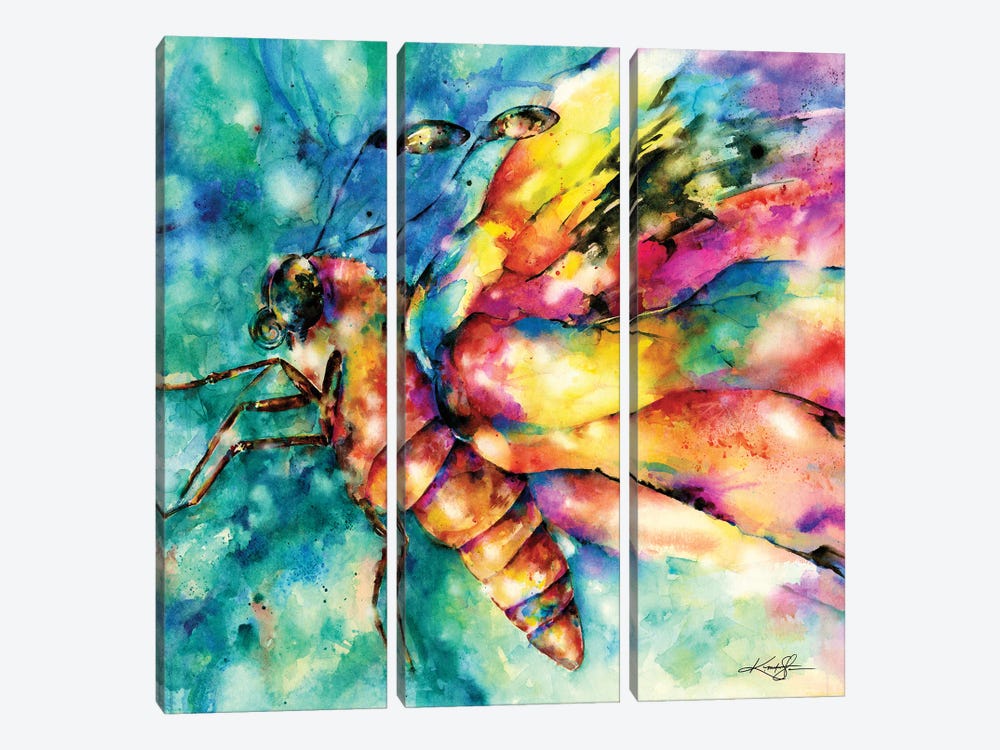 Butterfly II by Kathy Morton Stanion 3-piece Canvas Artwork
