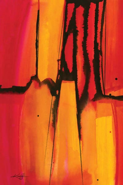 Abstract Watercolors: Mystic Wander I by Kathy Morton Stanion