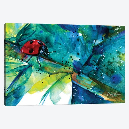Ladybug II Canvas Print #KMS172} by Kathy Morton Stanion Canvas Art