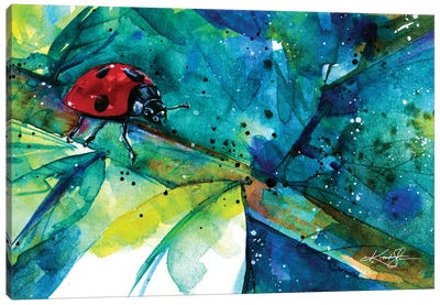 Ladybug II Canvas Art Print - Ladybug Art