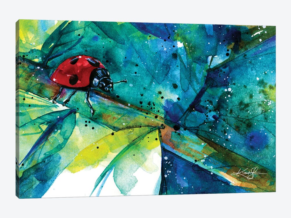 Ladybug II by Kathy Morton Stanion 1-piece Art Print