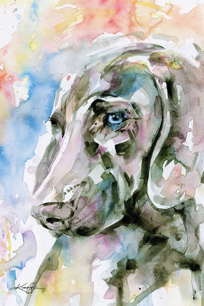Weimaraners: Blue Eyes by Kathy Morton Stanion