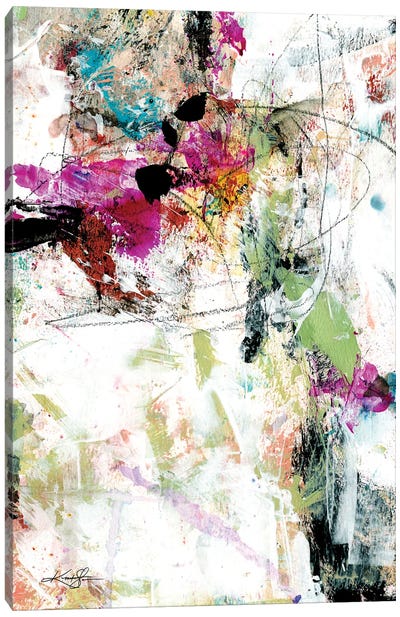 Feeling The Music XXXIII Canvas Art Print - Abstract Expressionism Art