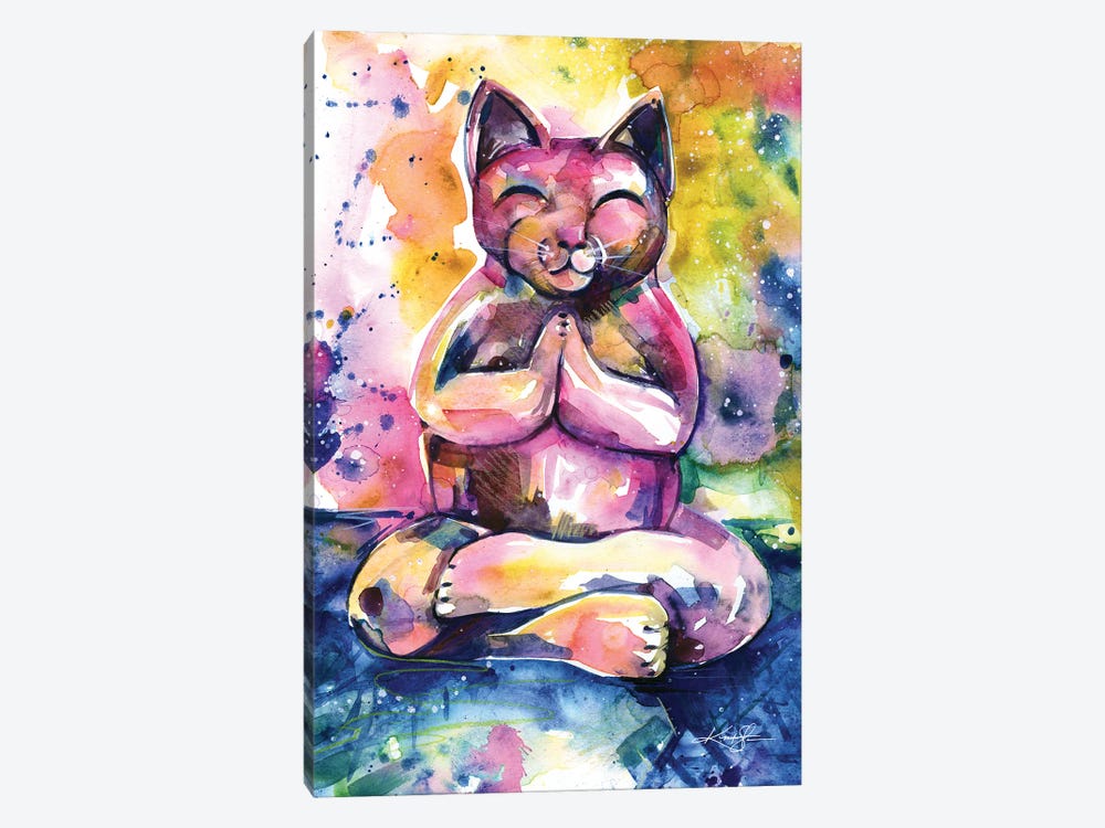 Buddha Cat XI by Kathy Morton Stanion 1-piece Canvas Artwork