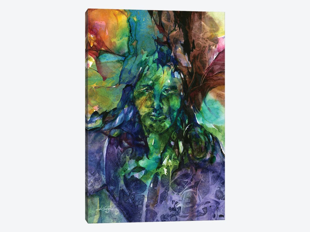Green Man by Kathy Morton Stanion 1-piece Canvas Art Print