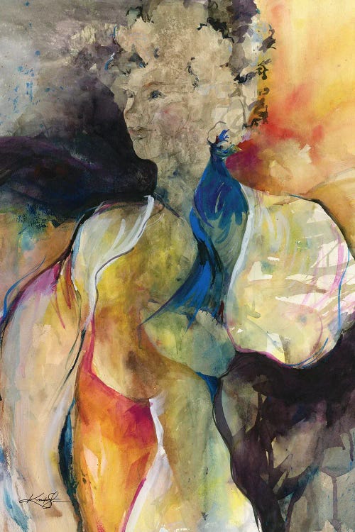 Her Blue Bird by Kathy Morton Stanion wall art