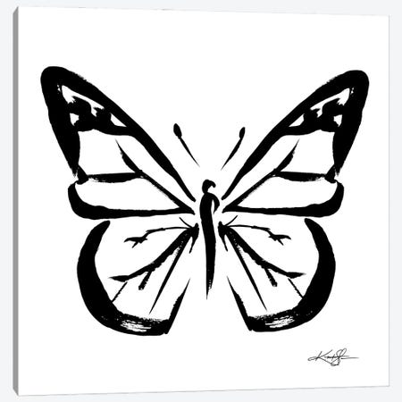 Brushstroke Butterfly XI Canvas Print #KMS187} by Kathy Morton Stanion Canvas Wall Art