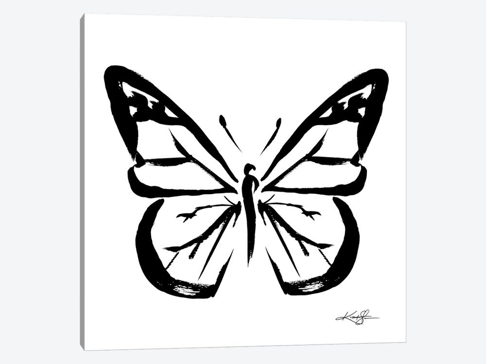 Brushstroke Butterfly XI by Kathy Morton Stanion 1-piece Canvas Art Print