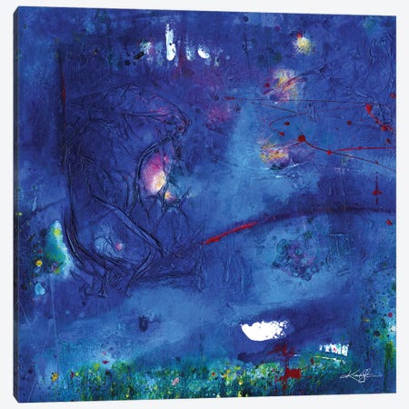 At Night In The Fairy Garden Canvas Print #KMS191} by Kathy Morton Stanion Canvas Artwork