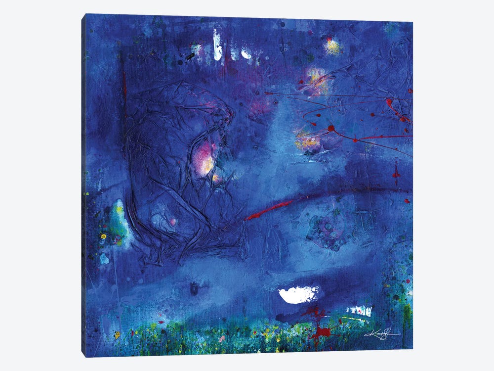 At Night In The Fairy Garden by Kathy Morton Stanion 1-piece Canvas Wall Art
