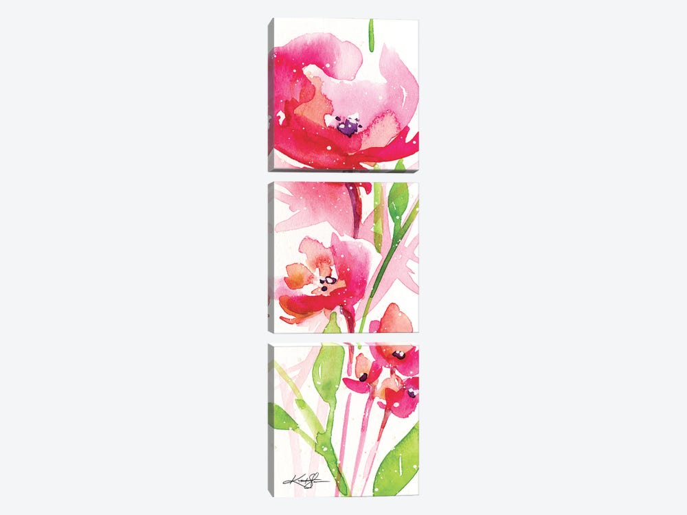 Itsy Bitsy Blossoms V by Kathy Morton Stanion 3-piece Art Print