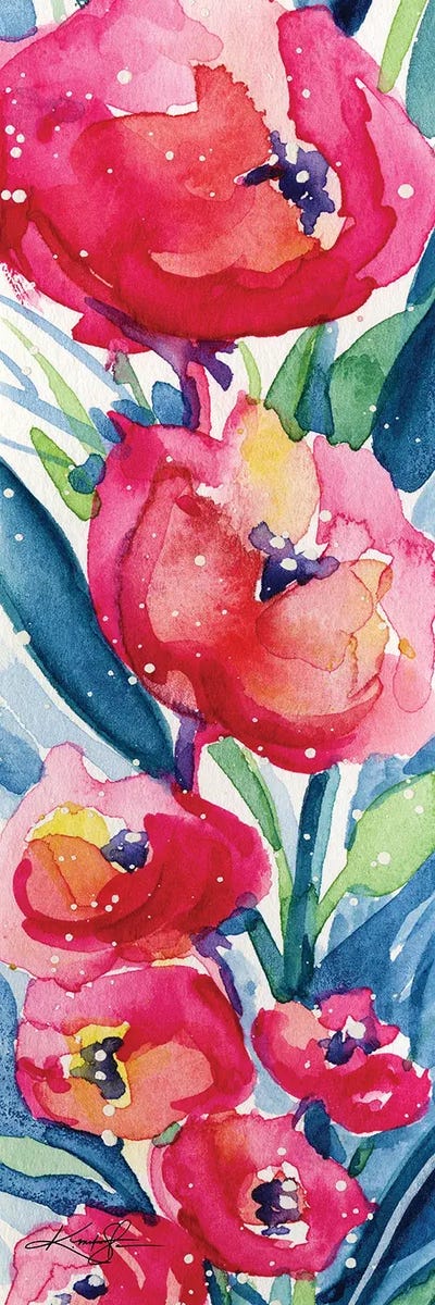 Itsy Bitsy Blossoms IV by Kathy Morton Stanion multi panel art