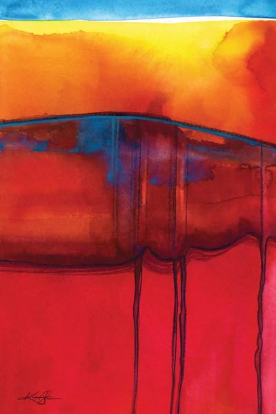 Abstract Watercolors: Mystic Wander V by Kathy Morton Stanion