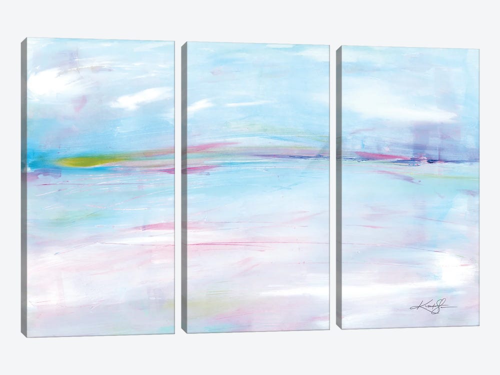 Lost In Tranquility II by Kathy Morton Stanion 3-piece Canvas Print