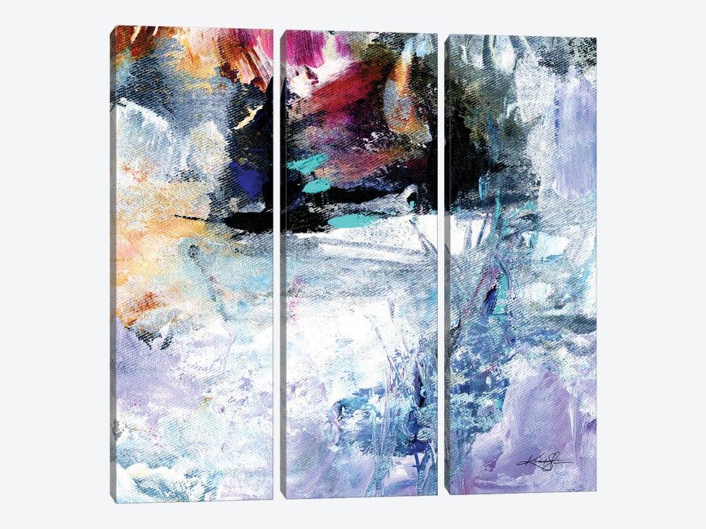 Abstract Musings XVII by Kathy Morton Stanion 3-piece Art Print