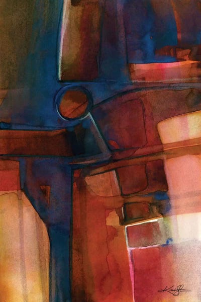 Abstract Watercolors: Mystic Wander VII by Kathy Morton Stanion