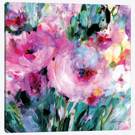 Enchanting Blooms II Canvas Print #KMS221} by Kathy Morton Stanion Canvas Artwork