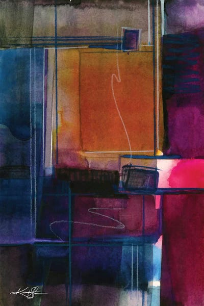 Abstract Watercolors: Mystic Wander VIII by Kathy Morton Stanion
