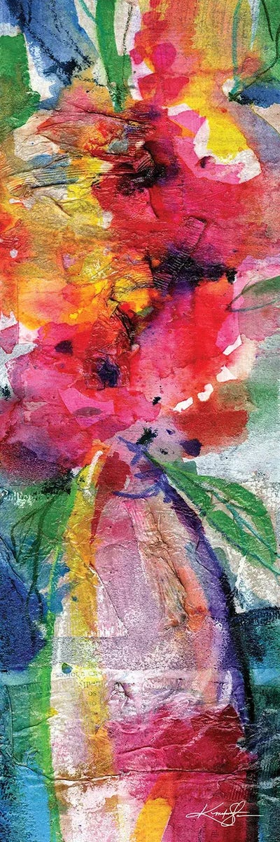 Floral Fantasy XII by Kathy Morton Stanion multi panel art