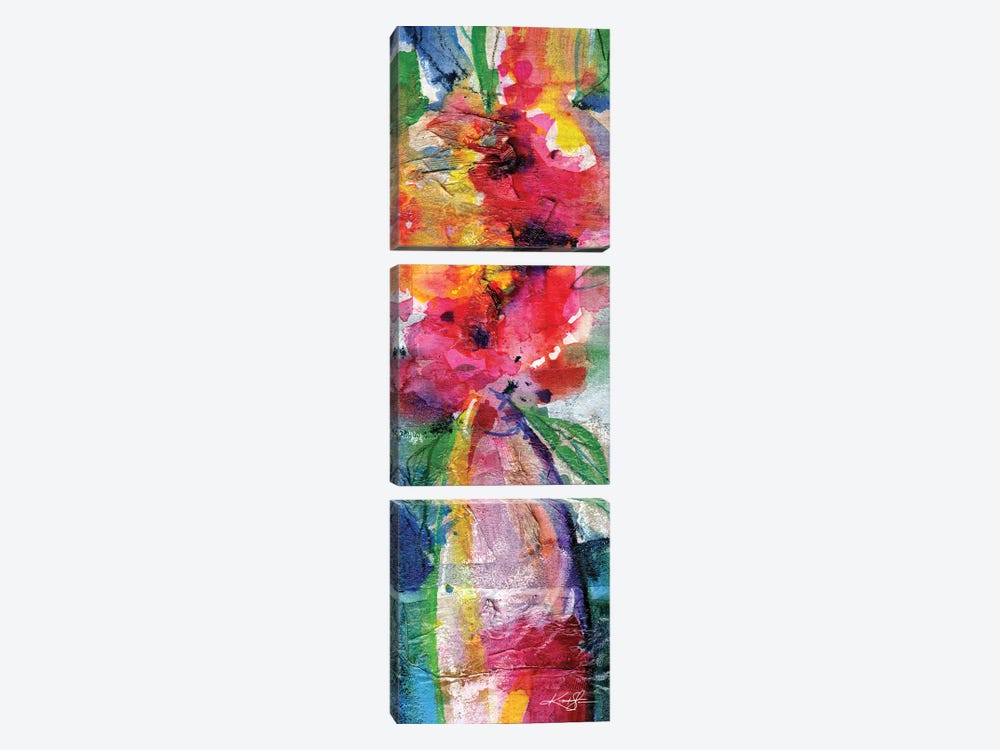 Floral Fantasy XII by Kathy Morton Stanion 3-piece Art Print