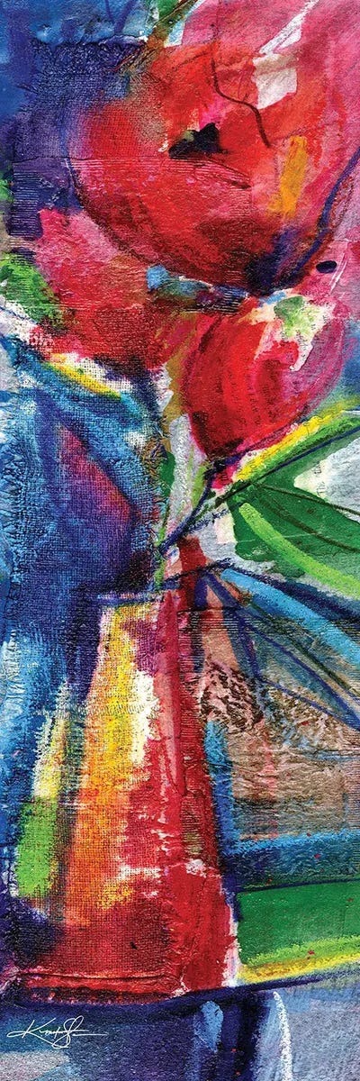 Floral Fantasy XI by Kathy Morton Stanion multi panel art