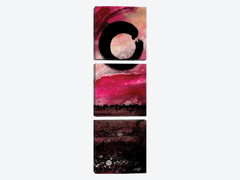 Enso Abstract by Kathy Morton Stanion 3-piece Canvas Artwork