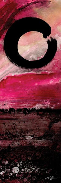 Zen Bedroom: Enso Abstract by Kathy Morton Stanion