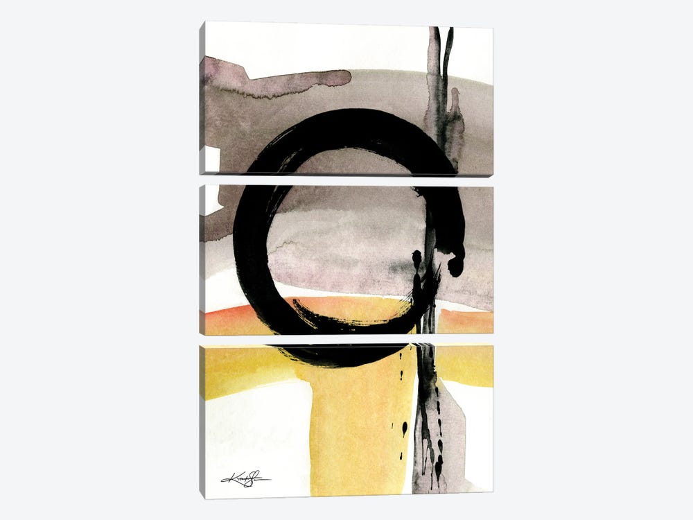 Enso Abstraction CIV by Kathy Morton Stanion 3-piece Canvas Wall Art