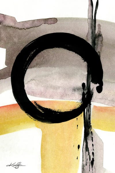Zen Bedroom: Enso Abstraction CIV by Kathy Morton Stanion