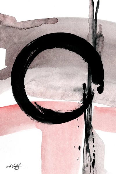 Zen Bedroom: Enso Abstraction CIV-II by Kathy Morton Stanion