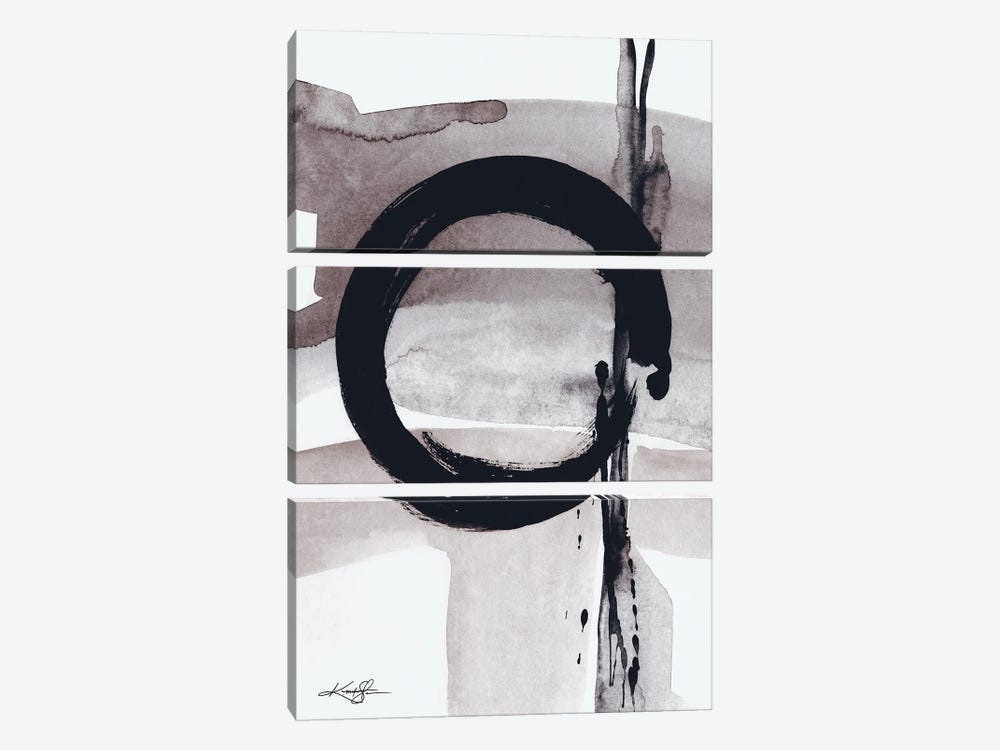 Enso Abstraction CIV-III by Kathy Morton Stanion 3-piece Canvas Wall Art