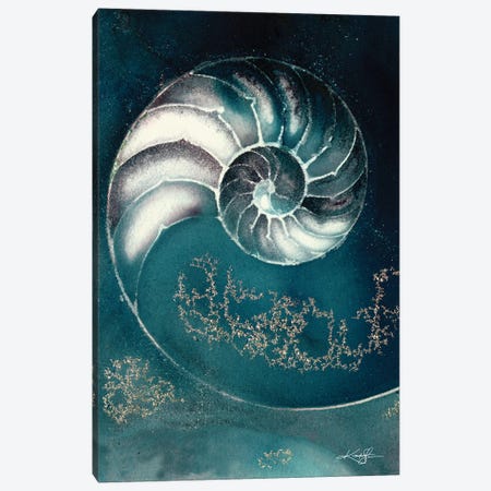 Nautilus Shell IIIC Canvas Print #KMS279} by Kathy Morton Stanion Art Print