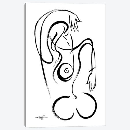 Brushstroke Nude Goddess XIX Canvas Print #KMS288} by Kathy Morton Stanion Canvas Art