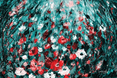 In The Enchanted Garden IV by Kathy Morton Stanion multi panel art