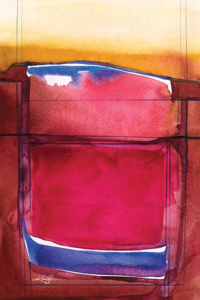 Abstract Watercolors: Sacred Balance VI by Kathy Morton Stanion