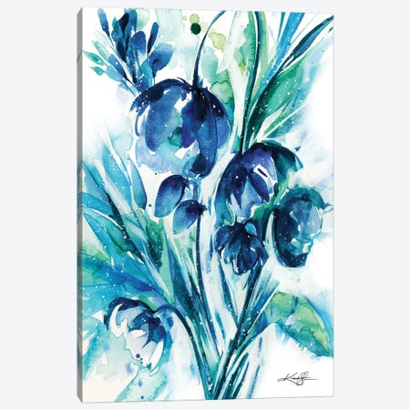 Serene Blooms I Canvas Print #KMS31} by Kathy Morton Stanion Canvas Art Print