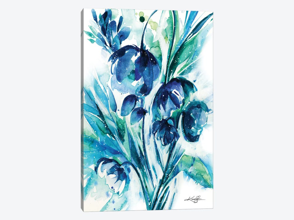 Serene Blooms I by Kathy Morton Stanion 1-piece Canvas Artwork