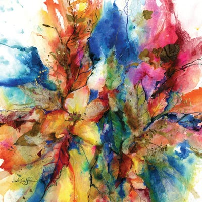 Into The Fall by Kathy Morton Stanion multi panel art