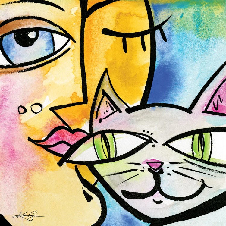 My Crazy Cat VI by Kathy Morton Stanion wall art