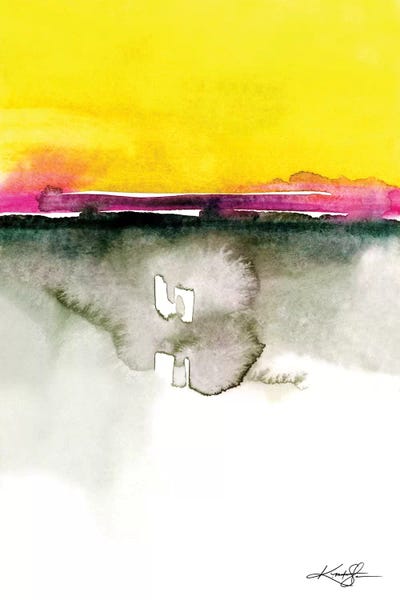 Abstract Watercolors: Serene Moments VI by Kathy Morton Stanion