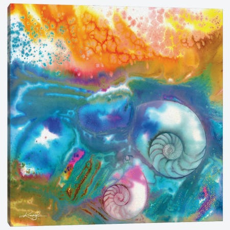 Sea Jewels IV Canvas Print #KMS373} by Kathy Morton Stanion Canvas Wall Art