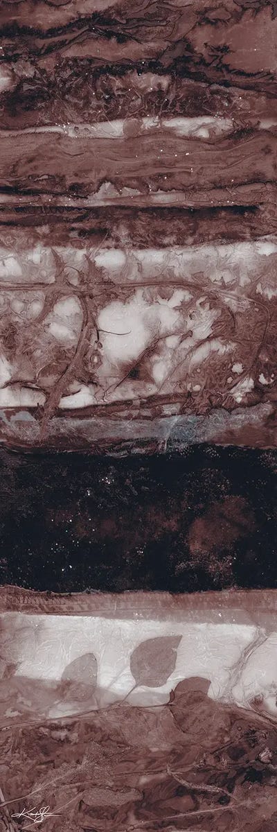 Nature's Abstraction II-III by Kathy Morton Stanion multi panel art