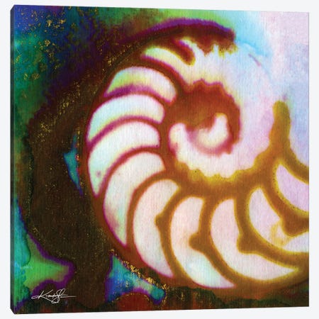 Sea Jewels I Canvas Print #KMS398} by Kathy Morton Stanion Canvas Wall Art