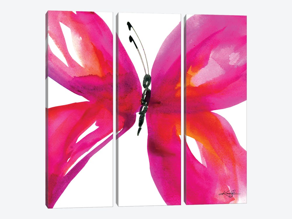Butterfly Song XXXVIII by Kathy Morton Stanion 3-piece Canvas Art