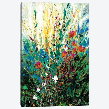 Floral Escape Canvas Print #KMS41} by Kathy Morton Stanion Canvas Art